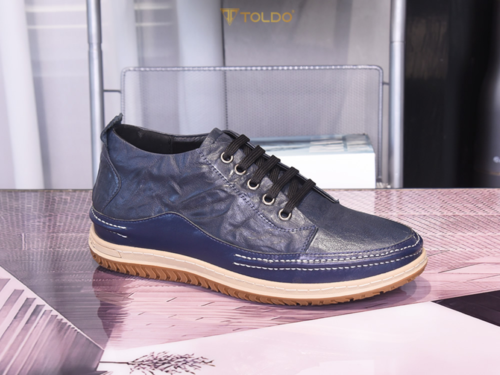 Giày cao 6cm thể thao da thật 13